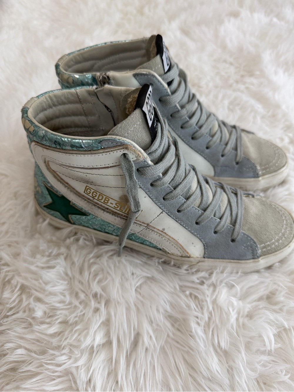 Golden Goose Deluxe Brand GGDB Slide High
Top Sneakers Size 36 US 6